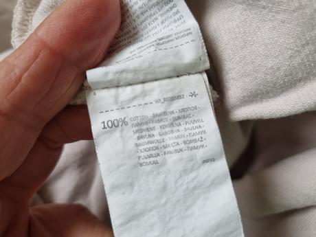 1x oblečené krémové rifľové šaty reserved 38, reserved,38