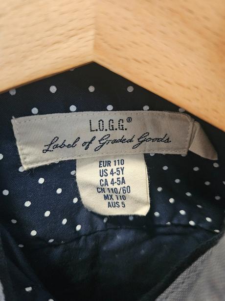 Bodkovaná košeľa, h&m,110