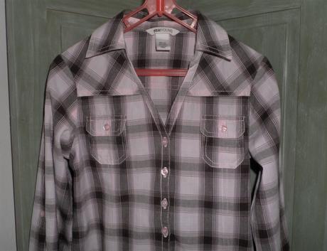 Káro blúza, h&m,140