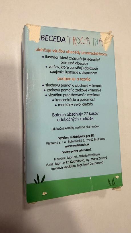 Abeceda trochu inak - karticky, 