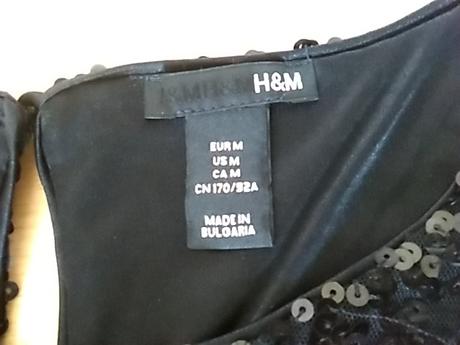 Flitrové šaty, h&m,m
