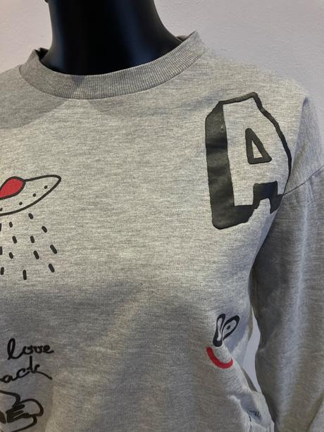 Dámska mikina s nápisom a potlačou (xs), sinsay,xs