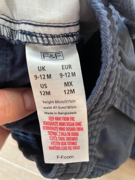 Nohavice veľ 80, f&f,80