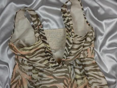 Letné béžovohnedé šaty, 38