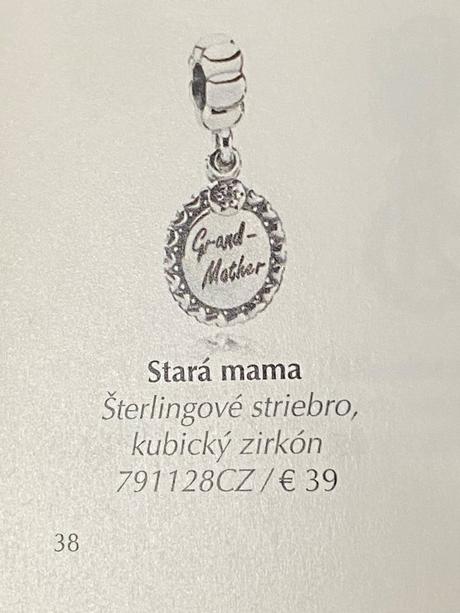 Pandora koralka stara mama, pandora
