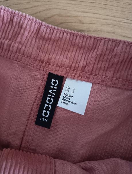 Menčestrová sukňa h&m, h&m,xs