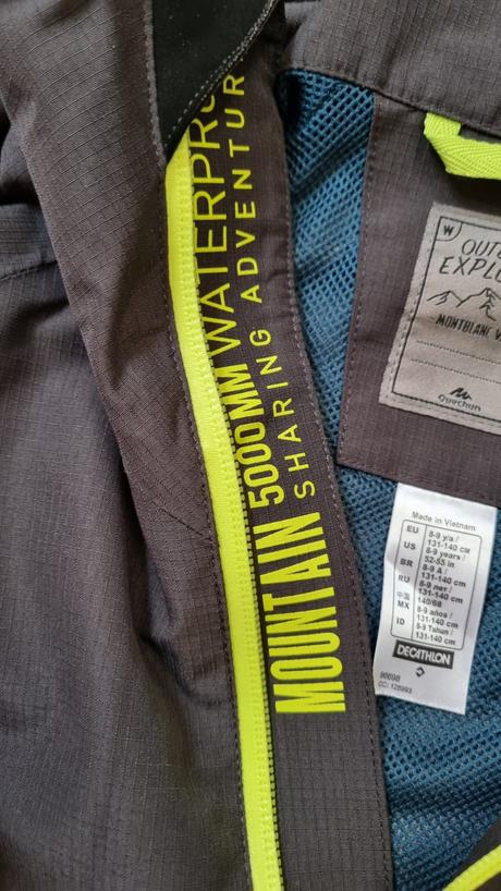 B3381 bundička nepremokavá tenká, quechua,134