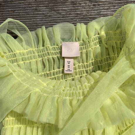 H&m crop top s riasením a zaväzovacími ramienkami, h&m,xs