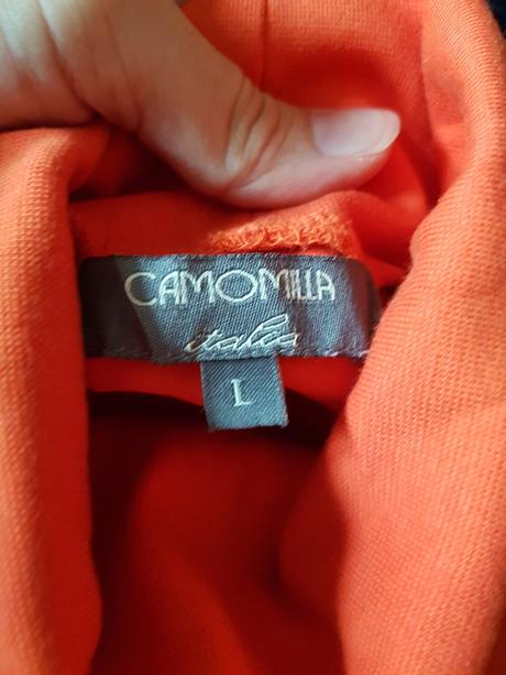 Krásny italy oranžový basic roláčik m/l, m