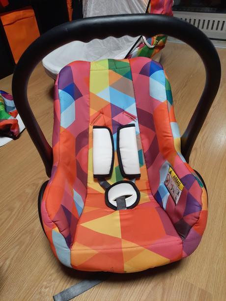 Bexa cube, farebný, dobre zachovalý kočík 3v1, bexa,bexa cube