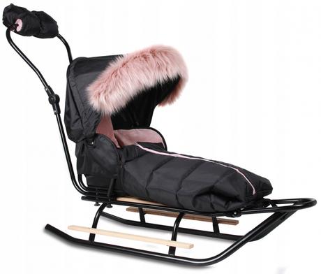 Sánky delux s kompletným vybavením + rukávnik zada,