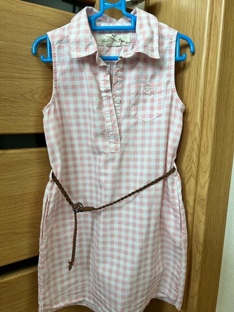 Košeľové šaty s opaskom, h&m,104