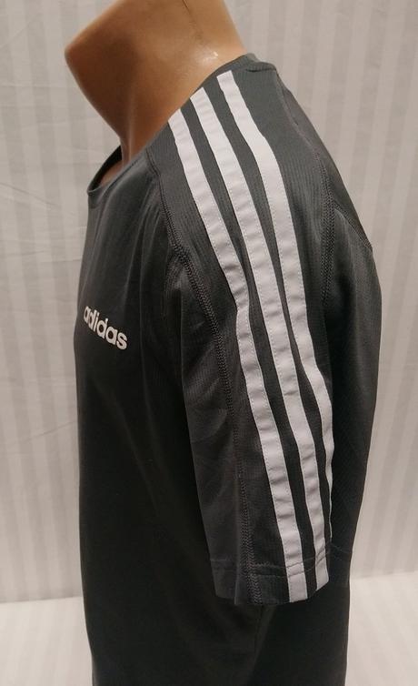 Pánske tmavo sivé tričko, adidas, l, adidas,l