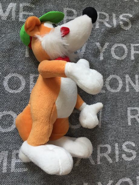 Retro plysovy lisiak maskot schwabisch hall,