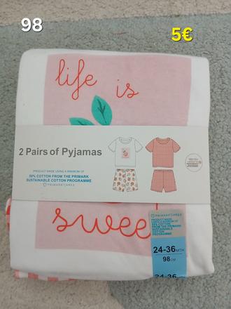 Letne pyzamo 98, primark,98
