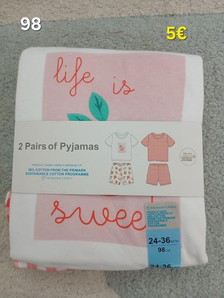 Letne pyzamo 98, primark,98
