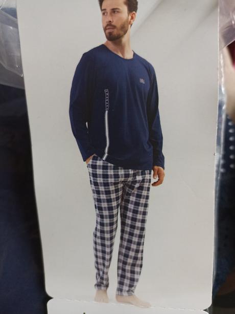 Pánske bavlnené pyžamo, 4xl - xxxl