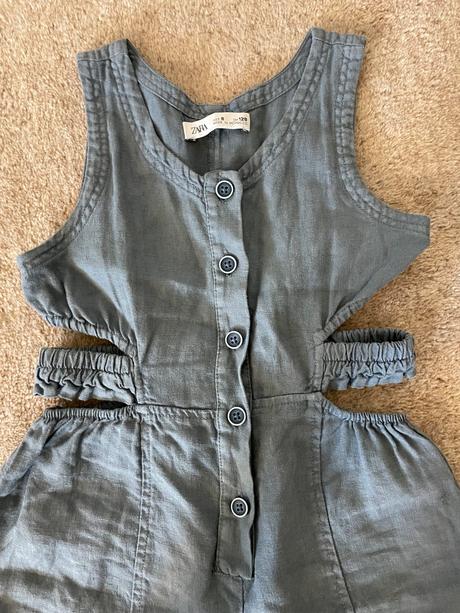 Ľanový letný overal, zara,128