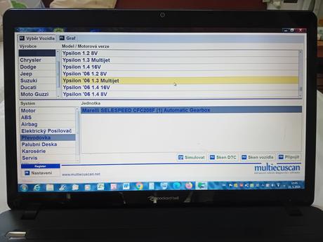 Autodiagnostika multiecuscan,
