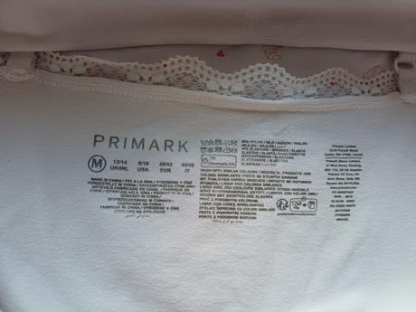 Pyžamový top/top na doma s croissantmi, primark,m