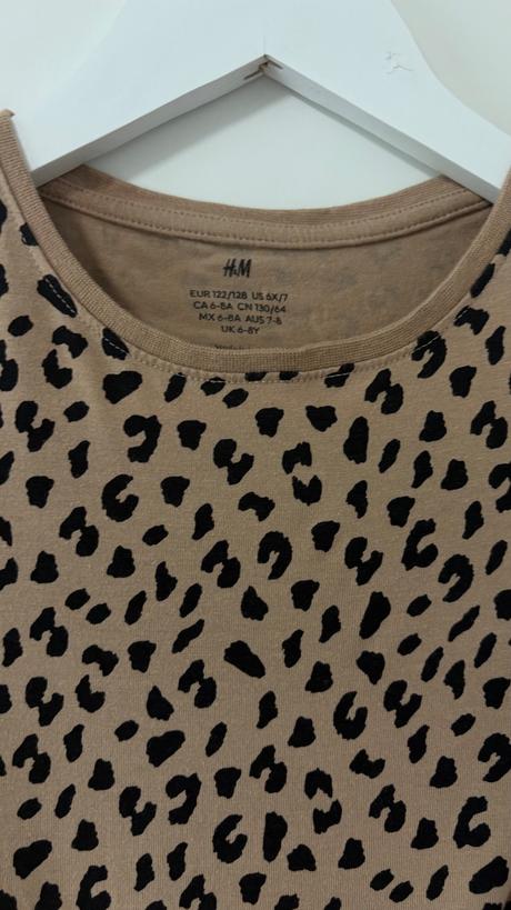 Dvojbalenie tričiek s dlhým rukávom 122/128, h&m,128