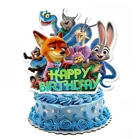 Tortový zápich zootropolis -skladom,tz-233, 