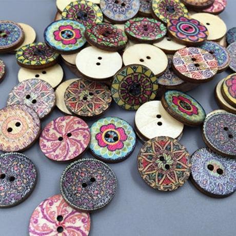 Drevene gombiky, kus 0,08,
