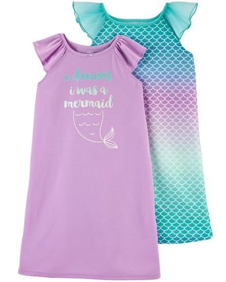 2 pack nočných košieľ carter's usa, carter's,116 - 158