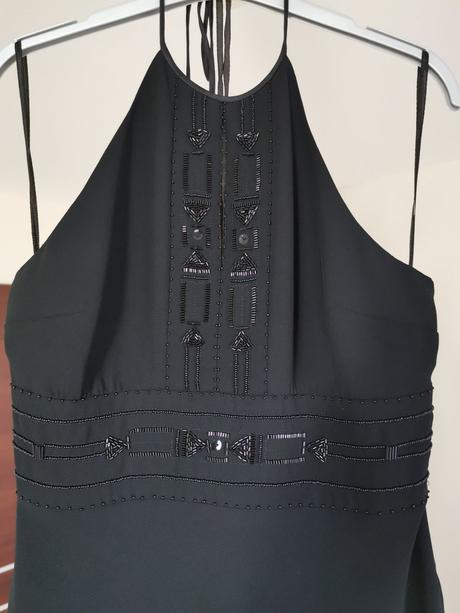 Čierne kokteilove šaty, veľkosť 38, 38