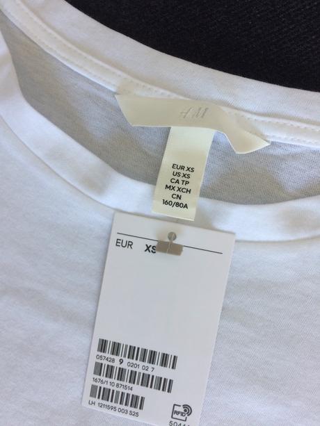 H&m bavlnené tričko vel.xs, h&m,xs