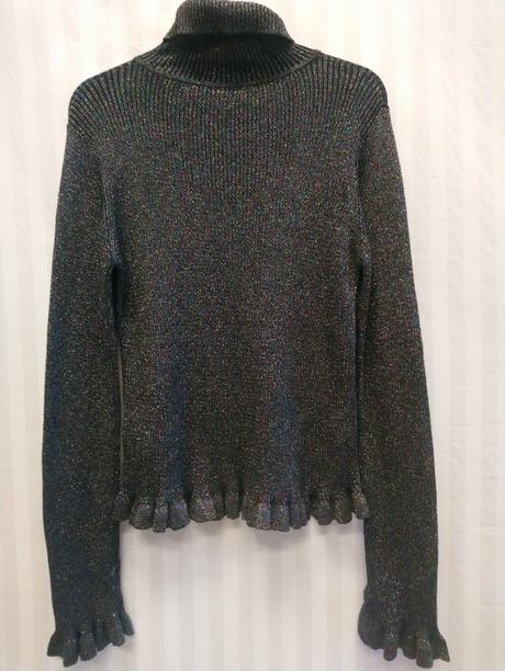 Dievčenský farebný lesklý top- rolák, matalan, matalan,146