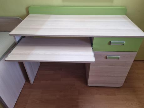 Detská nábytková zostava - posteľ s písacím stolom, šírka (cm): 80,dĺžka (cm): 190