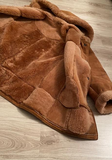 Vintage kožuch z pravej kože, 