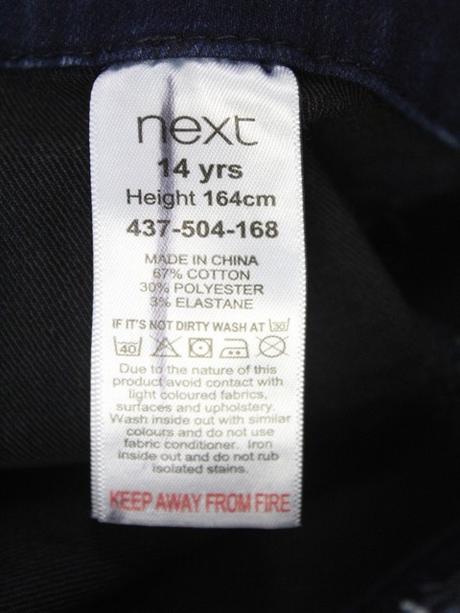 Rifľové legíny next veľ. 14 r., next,164