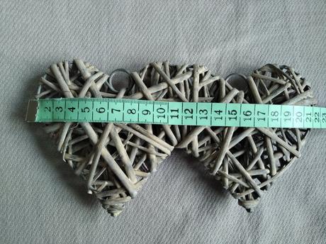 Prútené srdcia - na zavesenie, 