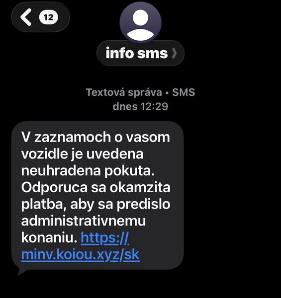 Pozor na podvodné SMS o autách