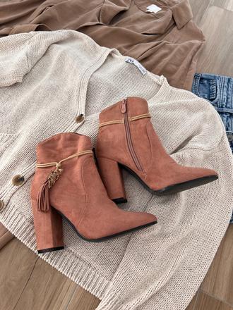 Ružové semišové botičky, 36