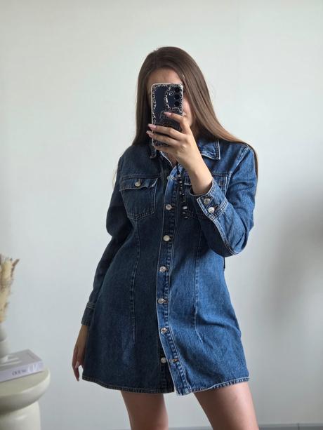 Zara rifľové šaty, zara,xl