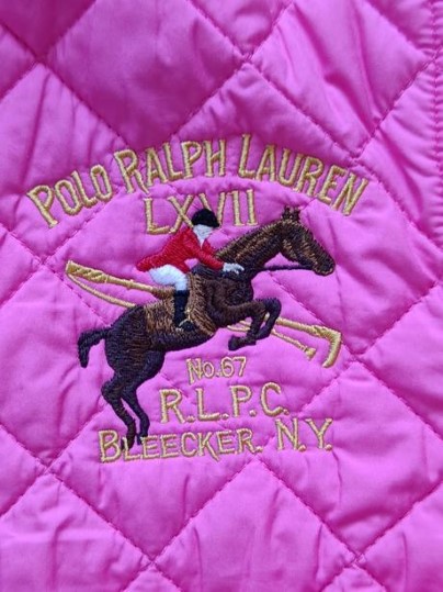 Ralph lauren krasna presivana dievcenska bunda 7r, ralph lauren,122