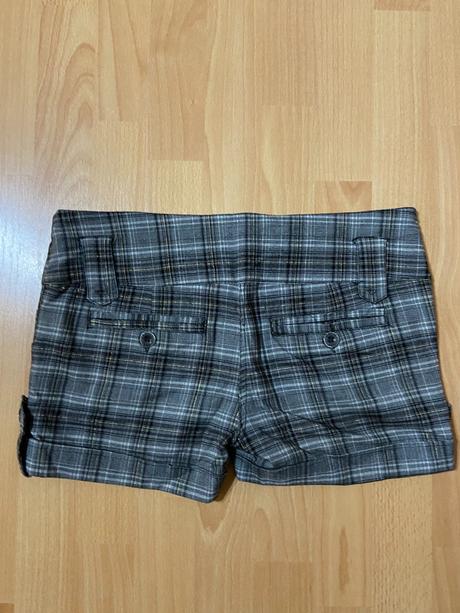 Sivé kárované šortky bennyfish, m