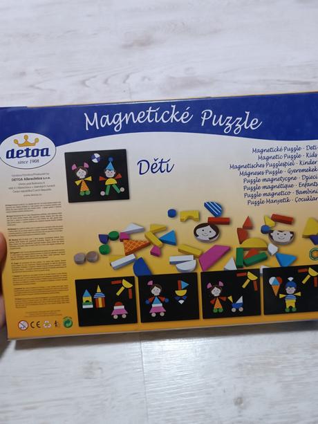 Magnetické puzzle pre deti, 