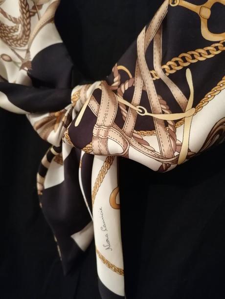 Bluzka s efektom šatky z londýna, l