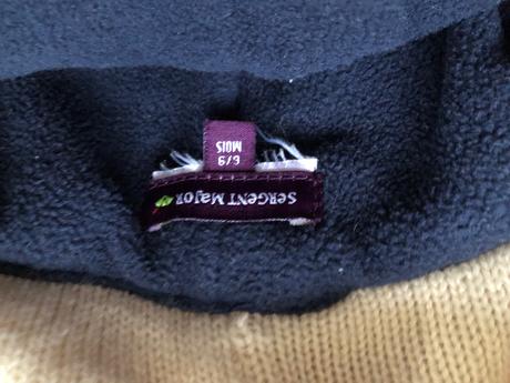 Detská zimná čiapka so šálom sergent major 6-9mes, sergent major,74