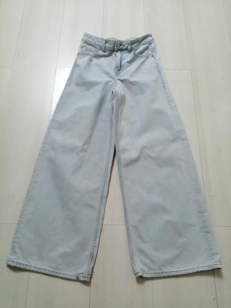 Rifle dievčenské široké h&m blede vel. 32, h&m,32