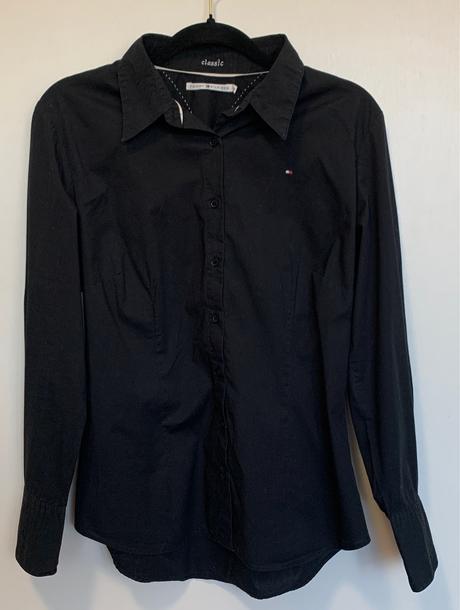 Tommy hilfiger čierna dámska košeľa, tommy hilfiger,l