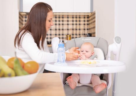 Caretero detská jedálenská stolička 2v1 indigo min, caretero