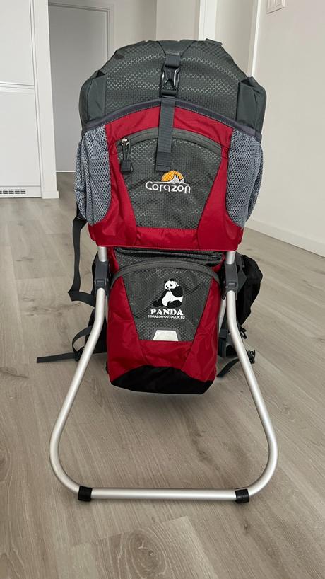 Turistiský nosič corazon panda červený, 