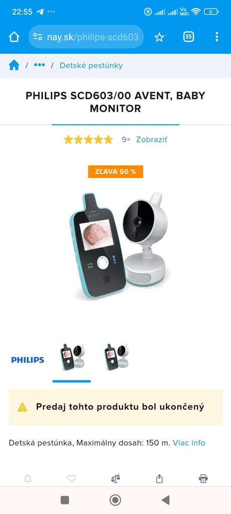 Baby monitor, používaný no funkčný. bližší popis n, philips