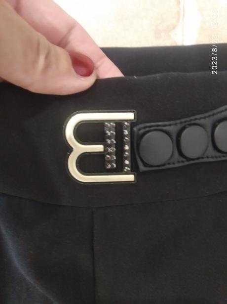 Leginove nohavice s eko kozou, m