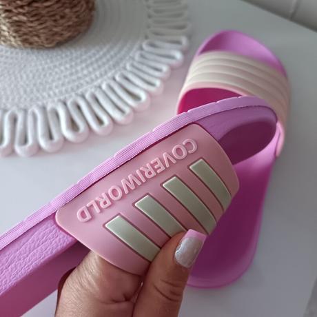 Ružové gumové šľapky, 41